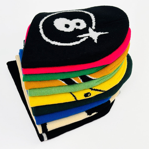 Gorros de acrílico sin puños con logotipo personalizado, gorro de hombre, fabricante de gorros de punto Jacquard, gorro personalizado, gorros de invierno para mujer - Product Image 2