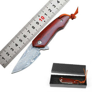 Cuchillo de cocina de hoja fija de acero de Damasco de grado Industrial de alto carbono mango de madera resistente Premium forjado Pakistán - Product Image 5