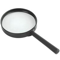 Loupe classique en métal, accessoire adapté à la maison, au bureau, à la table d'étude et à l'affichage décoratif