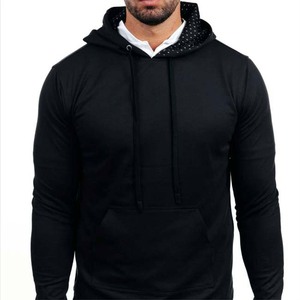 Sudadera con Capucha de Alta Calidad para Hombre, Personalizada con Bordado Impreso, Mezcla de Poliéster/Algodón para Invierno, Venta al por Mayor - Product Image 2