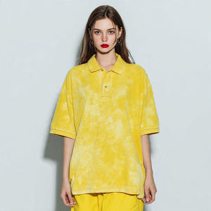 Camisa Holgada de Estilo Urbano para Mujer, Lavada a la Piedra, con Hombros Caídos - Product Image 1