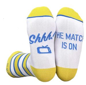 Calze Natalizie Divertenti e Originali, Regali per Uomini e Donne, Idea Regalo di Compleanno per Tifosi di Calcio, '<span class=keywords><strong>Non</strong></span> Disturbare, Sto Guardando il Calcio' 6-11 - Product Image 1