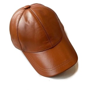 New Unisex Waterproof Leather Baseball Cap Vintage Style 3D Embroidered Logo Puff Adjustability Sporty Pattern Corporate Events - Product Image 3