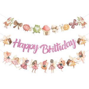 3 pz ghirlande da giardino Glitter Wonderland per bambina senza fai da te perfette per decorazioni di <span class=keywords><strong>compleanno</strong></span> a tema stravagante - Product Image 1