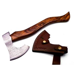 Tomahawk Jexmoo Personalizado de 19.5 Pulgadas, Acero D2, Mango de Madera de Palisandro con Funda de Cuero, Regalo para Papá, Hecho a Mano, Grado Industrial - Product Image 5