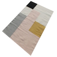 Tapis IRG Kilim en laine nézelandaise fait main, tissage plat, antidérapant, écologique, adapté aux animaux, réversible, résistant aux taches, pour usage domestique et commercial