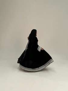 Nuevo diseño de alta calidad Vintage Afghan Kuchi vestido de encaje Natural mejor precio mujeres terciopelo negro último vestido afgano adultos - Product Image 2