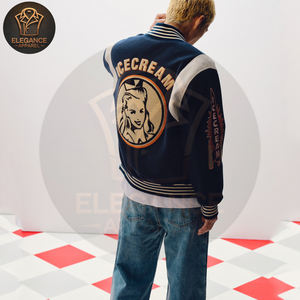 Chaquetas universitarias de béisbol con logotipo personalizado OEM, el mejor proveedor, diseño único, ropa para adultos, superventas, soporte frontal de otoño - Product Image 5