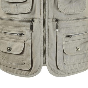 Chaleco de viaje personalizable para hombres, venta al por mayor, servicio OEM disponible, chaleco de trabajo al aire libre con bolsillos, chaleco para hombres, bolsillo 5 dimensional - Product Image 5