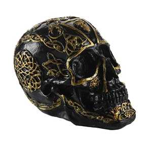 Cabeza humana de resina ecológica hecha a mano para modelo de escultura de calavera estilo personalizado para decoración del hogar directamente de la India - Product Image 3