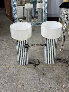 Lámpara de Mesa LED con Incrustaciones de Hueso de Diseño, Hecha a Mano, E26 AC, Iluminación Ecológica para Decoración de Interiores de Lujo, Tradebyd - Product Image 2