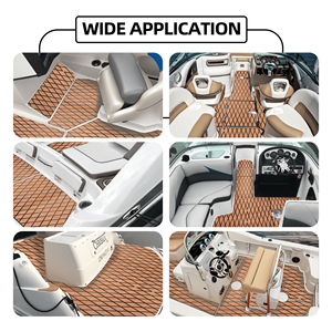 EVA発泡マリンボートデッキ自己接着性滑り止めフェイクチーク現代屋外環境にやさしい耐水性 - Product Image 6