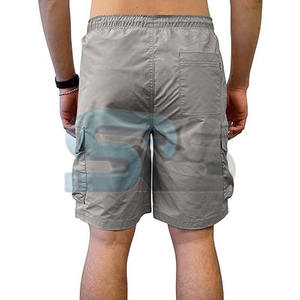 กางเกงขาสั้นผ้าคอตตอนสำหรับผู้ชายกางเกงขาสั้นลำลองมีกระเป๋าหลายช่องดีไซน์ตามสั่งกลางแจ้งฤดูร้อน - Product Image 3