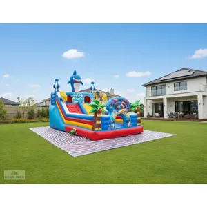 Parque Infantil Inflable Gigante con Forma de Tiburón para Diversión en Parques de Atracciones - Product Image 2