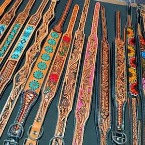 High-Demand Hand Beaded Leather Dog Collar Soft Padded Durable and Stylish for Comfort & Luxury - Product Image 2