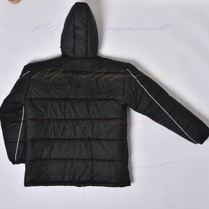 Chaqueta de invierno de burbuja personalizada, elegante abrigo grueso de mezclilla con cierre de cremallera, ropa cómoda de Hip Hop para exteriores - Product Image 6