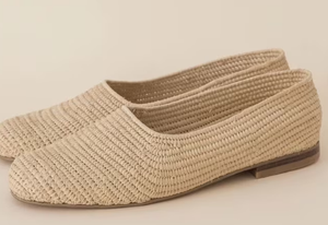 Sandales en raphia faites à la main, sandales d'été, chaussures d'été pour femmes, chaussures de plage, ballerines, sandales marocaines - Product Image 2