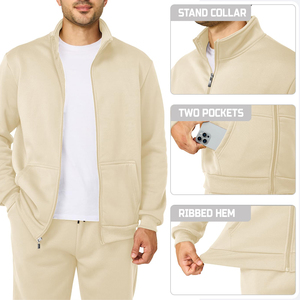 Ensemble de survêtement d'entraînement respirant pour l'hiver pour hommes, taille plus, multi-poches, survêtement de course décontracté performant - Product Image 5
