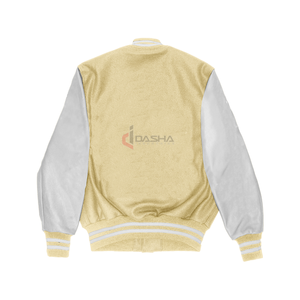 Blouson universitaire pour homme 2026, style High Street, avec broderie de logo personnalisée, en toile unie, pour adultes - Product Image 2