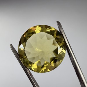 ควอตซ์สีเหลืองธรรมชาติอัญมณีหลวม14มม. สำหรับทำเครื่องประดับ - Product Image 5