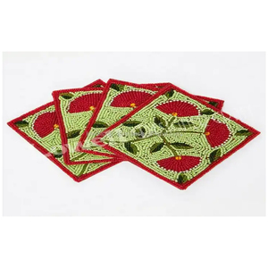 Sous-verre carré en liège naturel de qualité supérieure, style sud-ouest, décoration de table écologique - Product Image 4