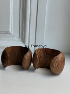 Classic Natural Wood Bangle Handmade Jewelry for <b>Girls</b> by Tradebyd - Product Image 5