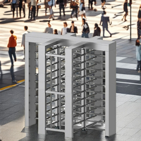 Meilleur prix Shenzhen Chine Fabrication de haute qualité 304 Porte de tourniquet pleine hauteur en acier inoxydable