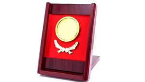 High Demand Custom Engraved <b>Wooden</b> <b>Box</b> Plaque Metal Material for Award Ceremonies or Corporate Recognition Factory Price - Product Image 4