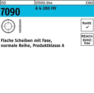 Rondelles plates haute résistance ISO 7090 Taille 24 Grade A4 200 HV Lot de 50 - Product Image 1