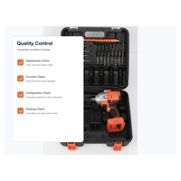 Ensemble d'outils électriques sans fil en acier au carbone 27 pièces avec étui rigide OEM