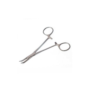 Pinzas Curvas para Arterias de 16 cm, Acero Inoxidable, Instrumentos Quirúrgicos Manuales, Juegos de Cirugía, Certificación CE ISO, Reutilizables, Fabricante - Product Image 3
