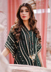 Caftan modeste pour femmes brodé manches trois-quarts Boho Elegant Floor Length Side Split Maxi - Product Image 2