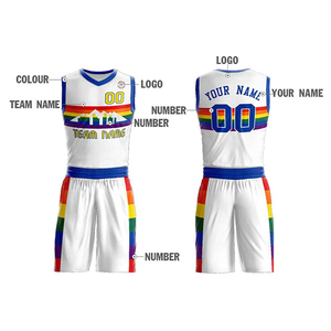 Ensembles uniformes de basket-ball professionnel personnalisé pour hommes maillots respirants à séchage rapide avec option de taille service OEM - Product Image 6