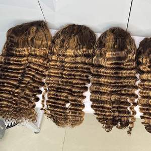 Authentique Indien Vierge Extensions de Cheveux Humains Paquets de Perruque Double Tiré Fermetures Vente en Gros Usine - Product Image 5