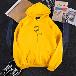 Sweat-shirt à capuche pour femme, imprimé uni, kawaii, doublé, écologique, coupe ample, coupe-vent, en polaire, manches longues, pour l'hiver - Product Image 3