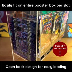 6 khe cắm Acrylic Booster Pack hiển thị trường hợp giao dịch trò chơi Yugioh PO Kemon TCG thẻ 3 khe cắm acry Booster Pack Dispenser hộp - Product Image 4