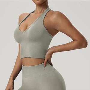 Débardeur de yoga pour femmes de haute qualité, dernier design, vente en gros, personnalisé, respirant, léger, écologique, polyester et élasthanne - Product Image 2