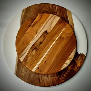 Dessous de verre en bois bricolage pour enfants Dessous de verre éducatifs en marbreSTYLISH pour pendaison de crémaillère américaine pour une utilisation élégante tasses et porte-boissons - Product Image 2