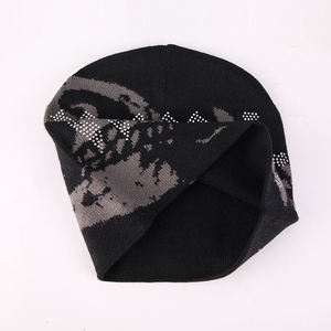 Stylish Rhinestone Glitter <b>Beanie</b> Hat, Warm Knit Cap with Sparkle Effect, Womens Winter Skull Cap for Fashion <b>Streetwear</b> Look - Product Image 6