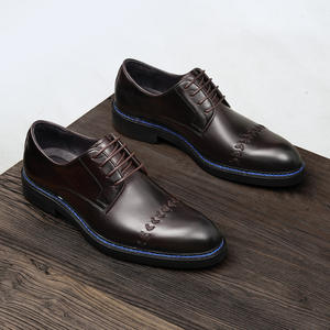 Chaussures de travail en cuir de vache avec doublure anti-odeur et talon antidérapant, chaussures décontractées pour hommes, chaussures de tous les jours - Product Image 5