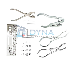 Rubber Dam Instruments <b>Set</b> Ainsworth <b>Punch</b>, Brewer Forceps Ivory Clamps Lightweight Brackets Endodontic Tools CE Certified - Product Image 3