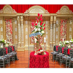 Splendide décoration de scène de mariage indien décoration de scène en fibre fabricant de scène en fibre de mariage - Product Image 1