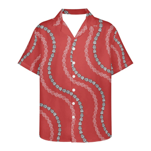 <b>Tropical</b> Printed Cuban Collar Men's Polyester Cotton Short Sleeve Casual Fashion Beach <b>Shirt</b> UV Protection Breathable Fabric - Product Image 5