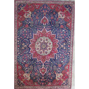 Tapis fait main de haute qualité, noué à la main, en pure laine, laine de qualité supérieure, design vintage - Product Image 1