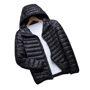 Unisex Premium Quality Solid <b>Zip</b> <b>up</b> Oversize Canvas Puffer Jacket Winter Warm Custom Quilted Waterproof Hooded - Product Image 4