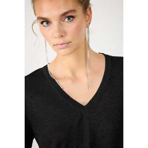 Haut court décontracté à col en V, coupe ajustée, respirant, en coton, nylon et élasthanne, avec imprimé floral en maille, taille unique (XL) - Product Image 3