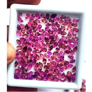 311 Uds. Piedras preciosas de turmalina Rosa Natural 5x3mm pera faceta 58 CTS lote Iroc ventas alta calidad turmuli corte en forma de lágrima US $93 para todos - Product Image 4