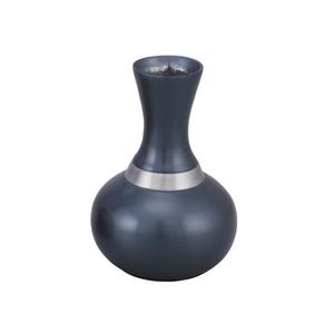 Florero de aluminio de alta calidad con acabado de Color marrón y negro para decoración del hogar, florero de Decoración de mesa - Product Image 3