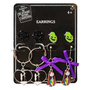 SHELF READY H.E.R. Accessories Jack Skellington Gothic Jewelry 4 Hypoallergenic <b>Earrings</b> For <b>Girls</b> 2 <b>Stud</b> <b>Earrings</b> 2 Fishhook - Product Image 1
