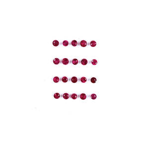 Natural Burma Ruby Loose Gemstone Untreated Diamond Cut <b>Rounds</b> 3mm Brilliant <b>Cushion</b> Marquise Cut 8mm Height Heat-treated - Product Image 2